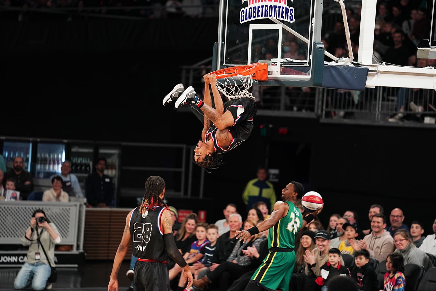 The Harlem Globetrotters in action