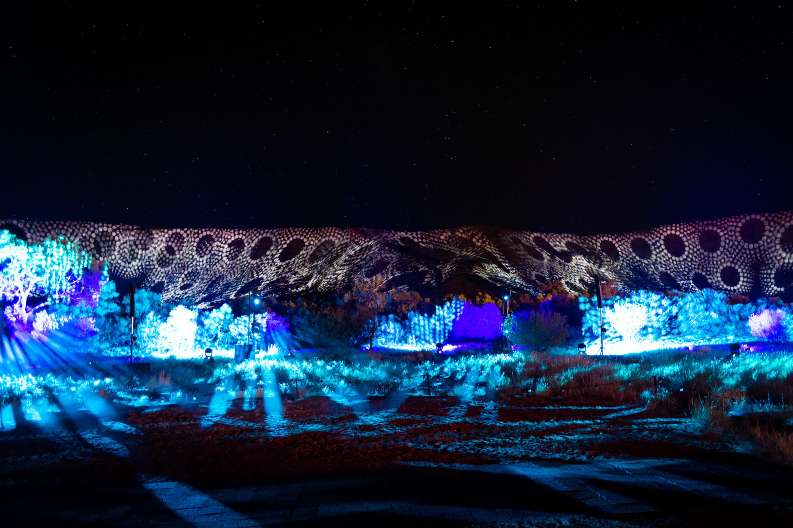 2022 MacDonnell Ranges lightshow