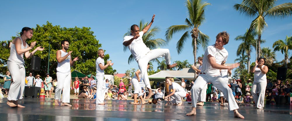 Nightcliff Seabreeze Festival dance stage Action Capoeira