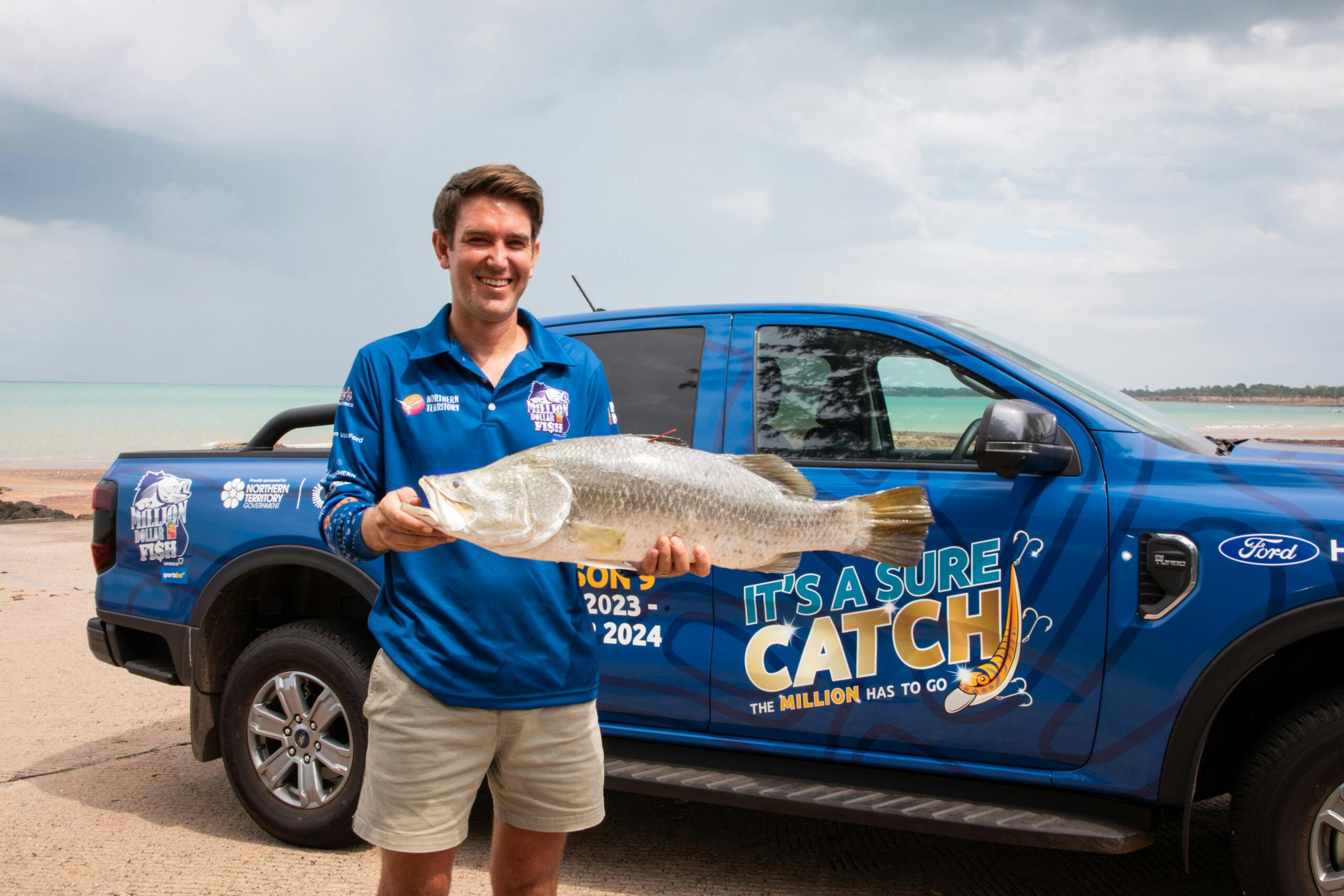 David Anker caught the fifth $10,000 barra of Season 9 of Million Dollar Fish