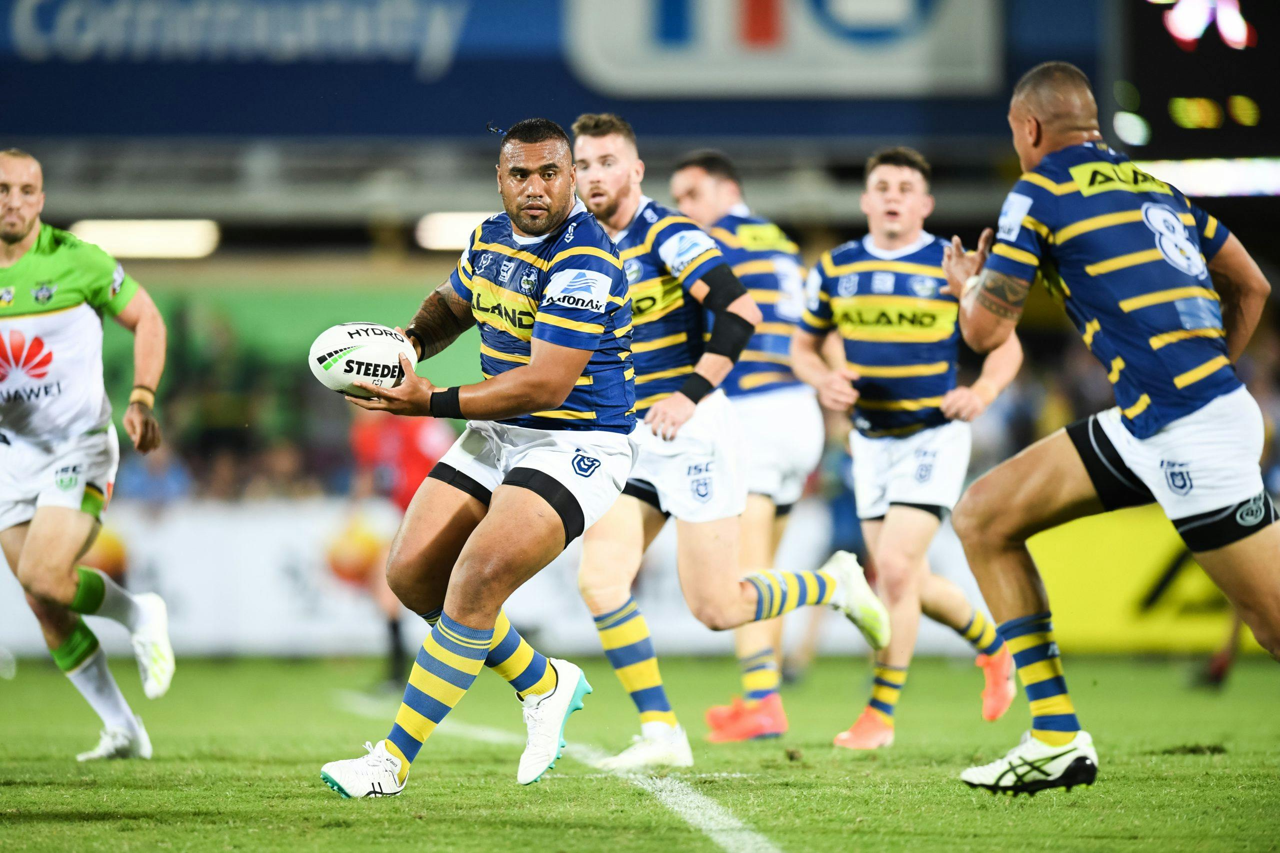 Eels in action at TIO Stadium